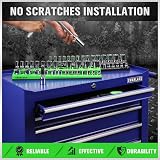 SWANLAKE GARDEN Magnetic Socket Organizer Set 3/8" SAE Metric Holder 56 Slots view 6