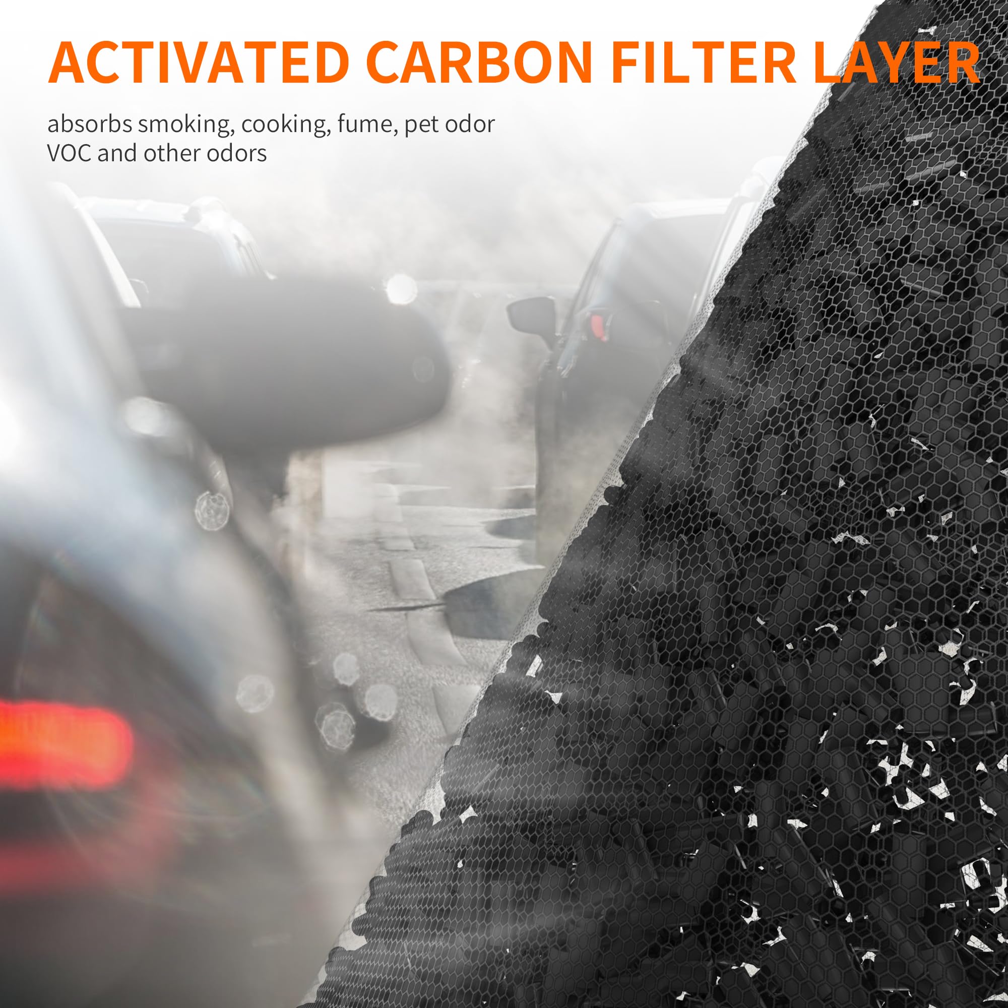 AIRROMI A2001 HEPA Air Purifier Replacement Filter, 3-In-1 Original Filter, Removes 99.97% of 0.3 Micron Particles, Green Activated Carbon Filter - Toxin Absorber Specialty-1 Pack
