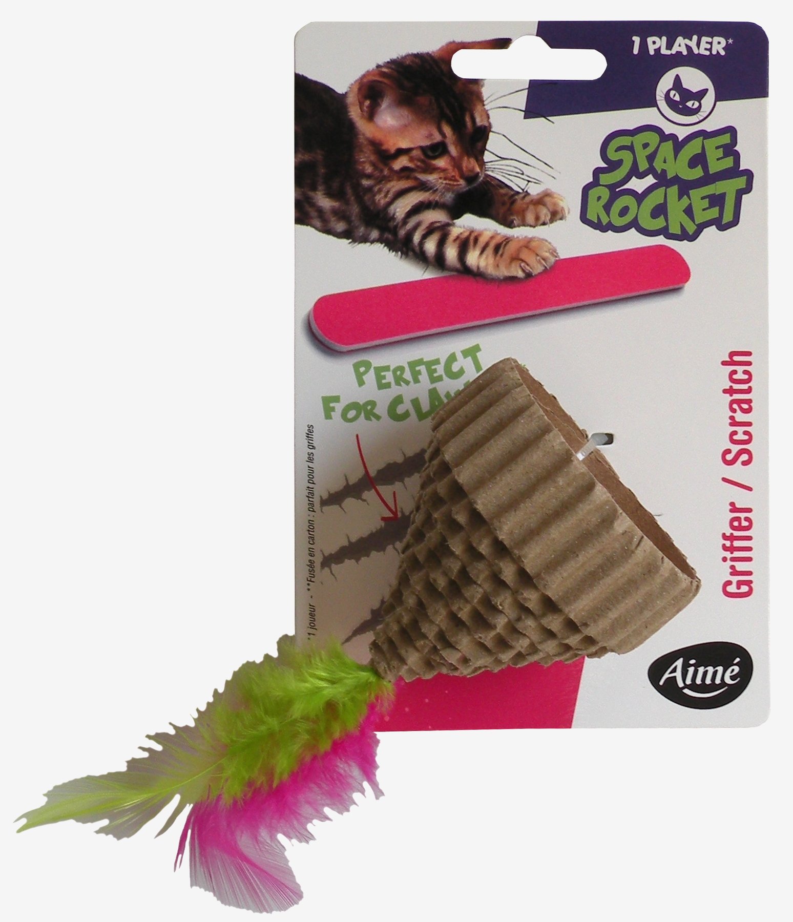 Aime Love/Bell Fountain Cardboard Toy For Cat
