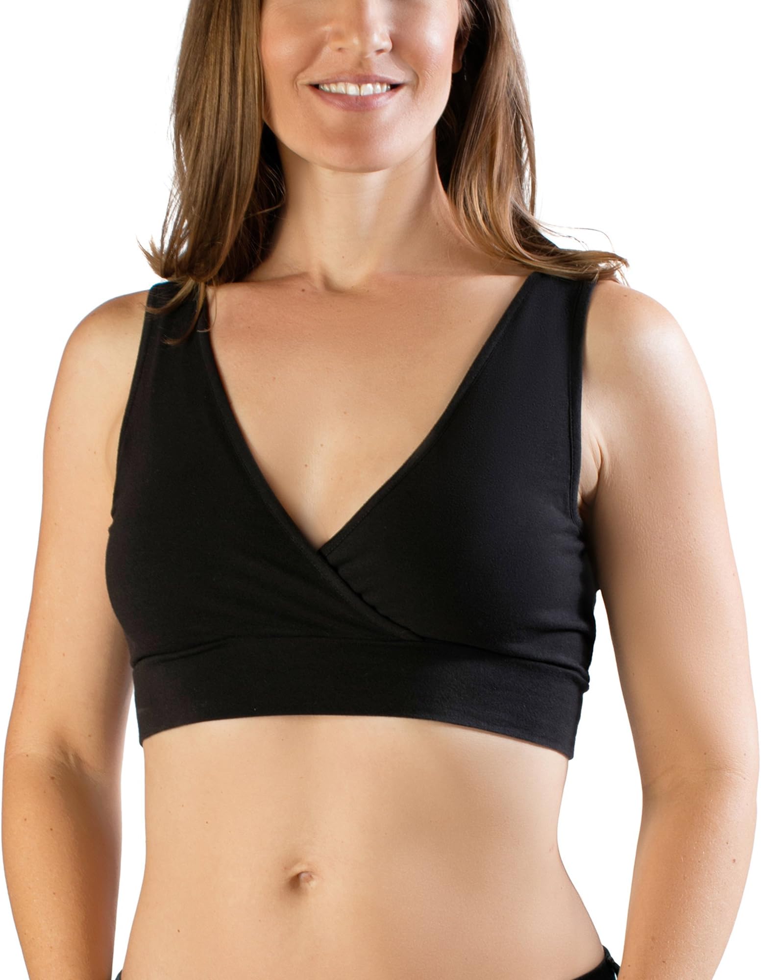 Extra Soft Organic Cotton Wireless Nursing & Maternity Sleep Bra