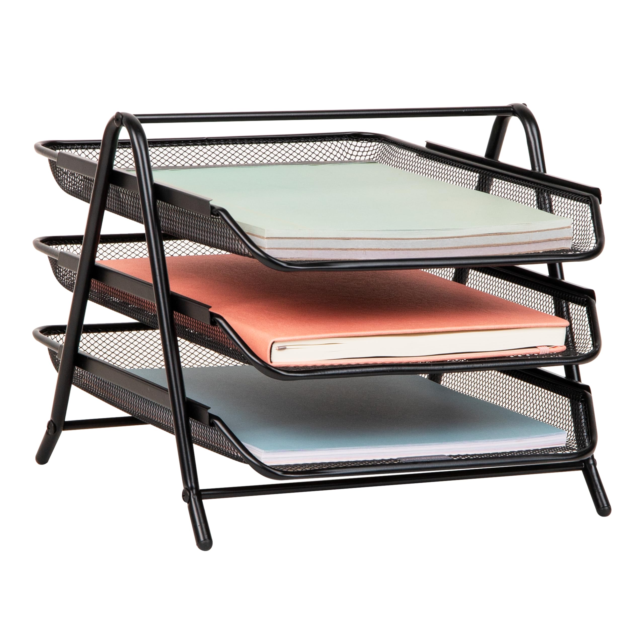 Mind Reader 11.5" L x 13.75" W x 10" H, Metal, Black, 1 Pack