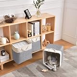 Mangata Canvas Storage Boxes 33x38x33cm Large Foldable Baskets Set of 3 view 7