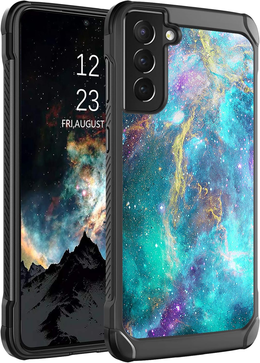 BENTOBEN Samsung Galaxy S21 Plus Case 5G, Glow in The Dark Dual Layer