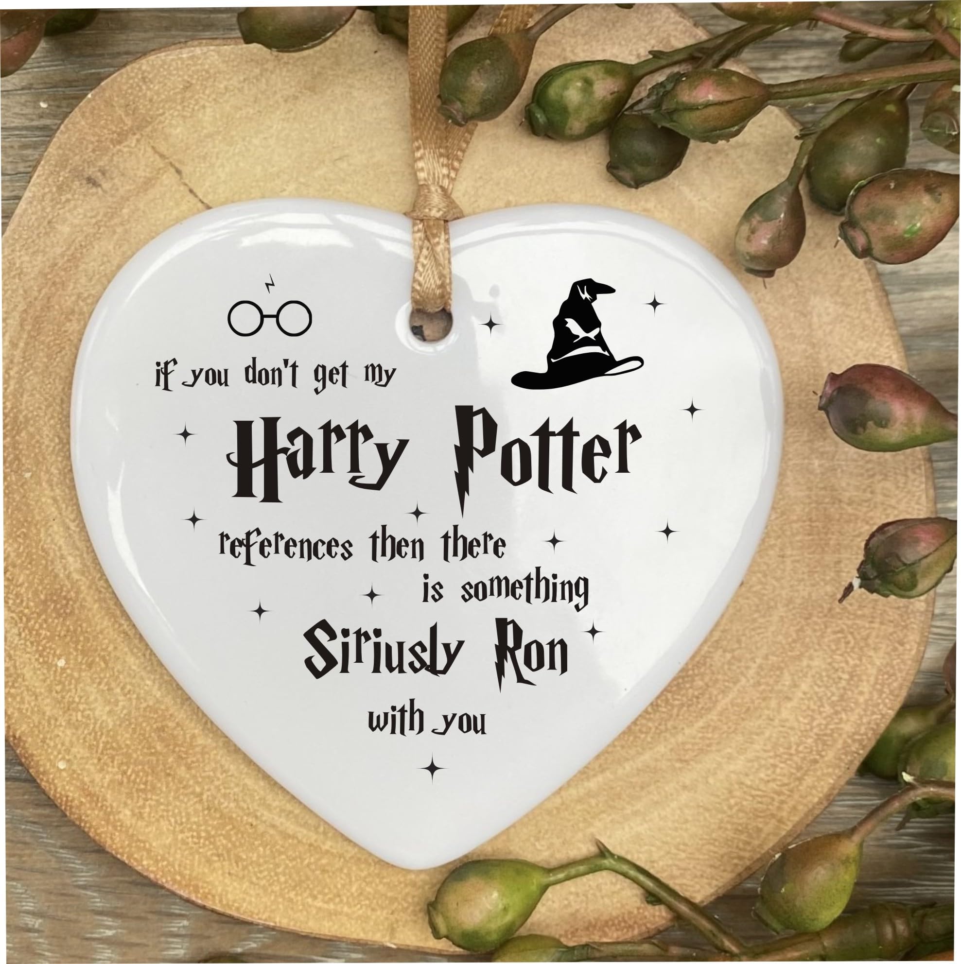 the sticker studio ltd If You Don't Get My H Potter Quote Ceramic Heart Shape Plaque Gift Sign cr67