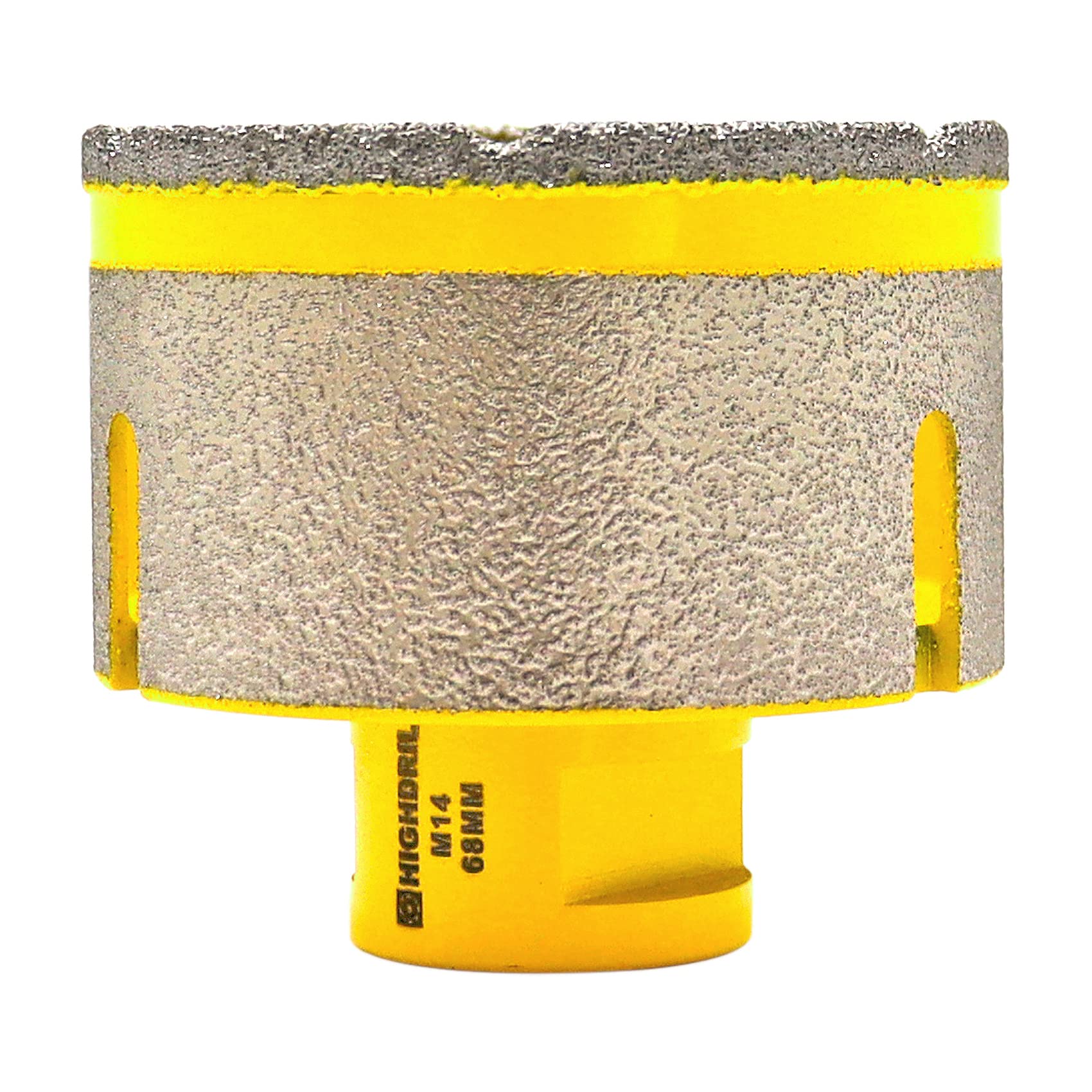 HIGHDRIL Diamond Finger Milling bit - 68MM Dry Drilling Core Bit for Drilling Milling Enlarging Holes in Ceramic Porcelain Tile Marble Granite Artificial Stone