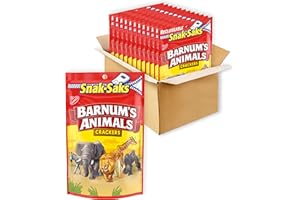 BARNUM'S ANIMALS Barnum's Animal Crackers, Snak-Saks, 12 - 8 oz Packs