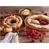 O&amp; H Danish Bakery: The Royal Pair - 1 Raspberry Kringle and 1 Pecan Custard Coffee Cake