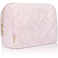 Large Cosmetic & Makeup Bag, Zippered Makeup Pouch for Women & Girls, Travel Cute Organizer Suitable for Purse…