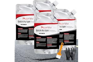 MUZEFANSI Asphalt Crack Filler, Crack Repair Sealant, Driveway Crack Sealer for Asphalt & Blacktop, Fast-Drying, Weather-Resistant, Easy to Apply Pavement Repair Sealant(2 Pcs,2.2LB)