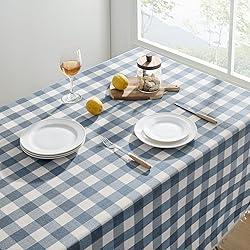 Softalker Checkered Tablecloth Rectangle, Heavy