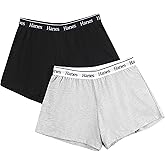 Hanes Women's Originals Pajama Shorts Pack, 2-Pack, Comfywear Pajamas for Women Set, Loungewear Clothing, Sleep Shorts