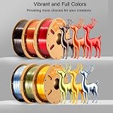 ERYONE Ultra Silk PLA Filament 1.75mm 1kg Dark Gold Silky Glossy view 5