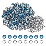 HARFINGTON 200 Set Color Round Grommets 5mm