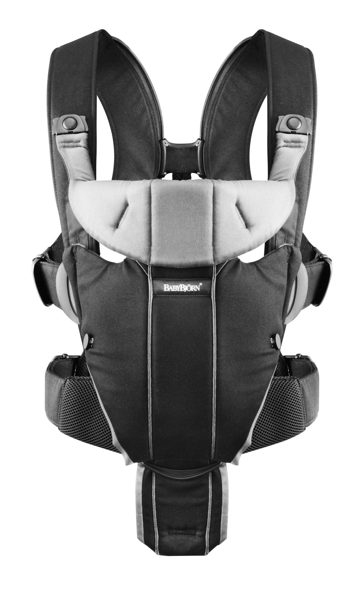 BabyBjörn Baby Carrier Miracle (Black/Silver, Cotton Mix)