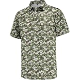 Mens Golf Polo Shirts Short Sleeve Dry Fit Print Performance Moisture Wicking Casual Funny Golf Polo Shirts for Men
