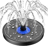 SZMP Solar Fountain 3.5W 7 in 1 Nozzles Birds Garden Pond Pump view 1