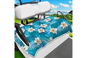 ENYORSEL Golf Cart Seat Covers, Golf Cart Seat Towel Blanket, Suitable Yamaha, EZGO, Club Cars, Icon and More 2-Seats Cart, 100% Microfiber, Essential Golf Cart Accessories, 51'' x 31''