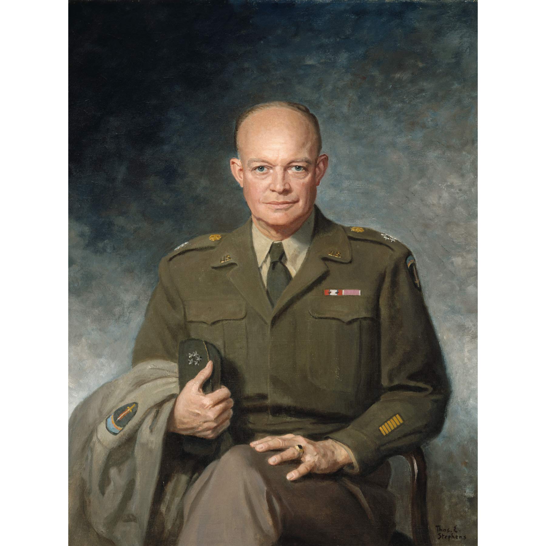 Thomas Edgar Stephens Dwight D Eisenhower Large Art Print Poster Wall Decor Premium Mural