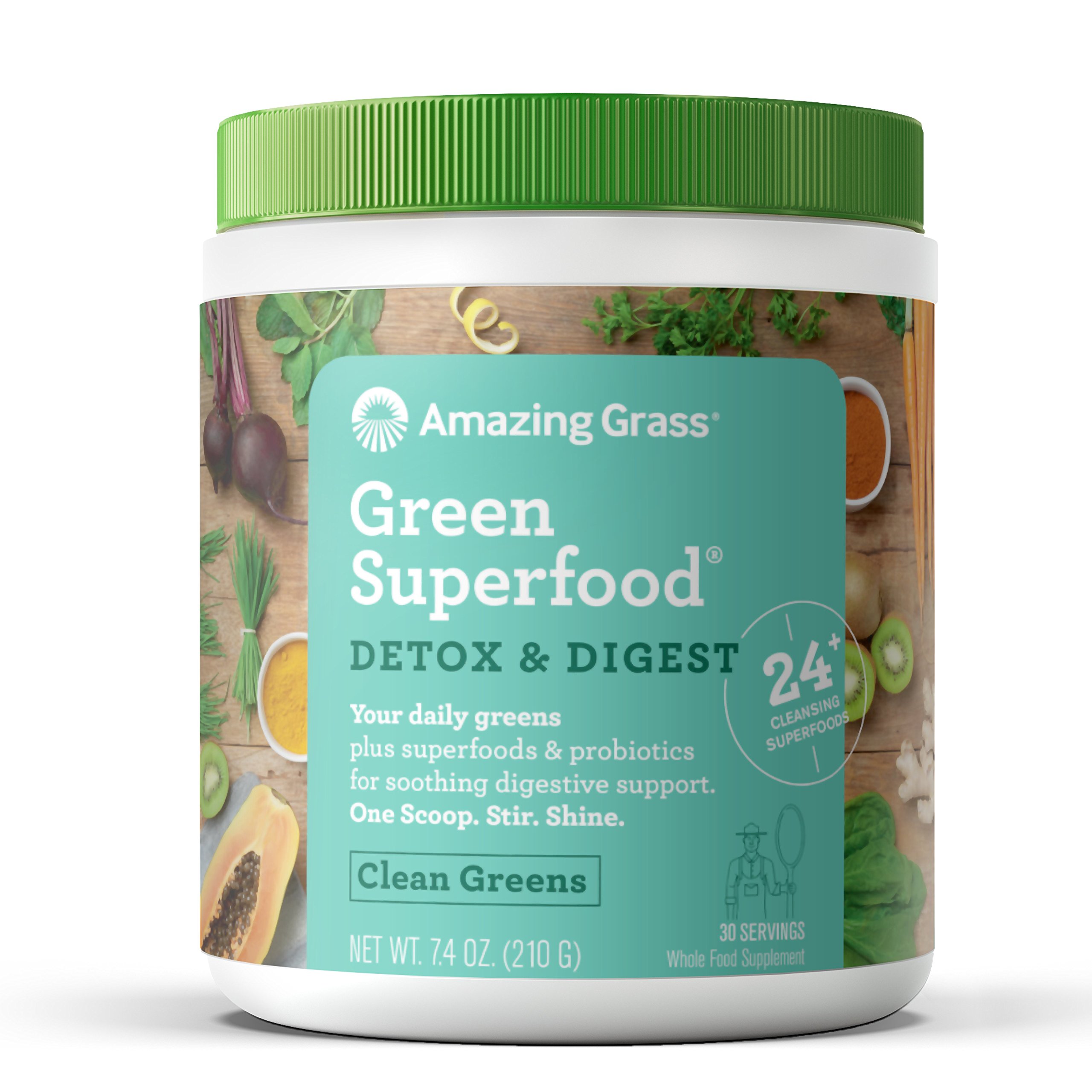 Amazing Grass Green Superfood Organic Powder with Wheat