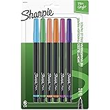 Sharpie 1802225 Pen, Fine Point, Assorted Colors, 6-Count