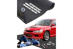 Erfolkerz Large Garage Floor Mat 6.56'x8.53' for Under Car Protects Floor, Water Containment Mat, Non-Slip Oil Spill Mat for Car-Wash/Driveway/Doorway