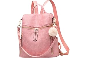 ERFEI Backpack Purse for Women Large Capacity Multipurpose Travel Bag Leather Backpack Shoulder Bag Womens Backpacks