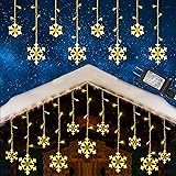 Toodour Christmas Snowflake Lights Outdoor, 17.22ft