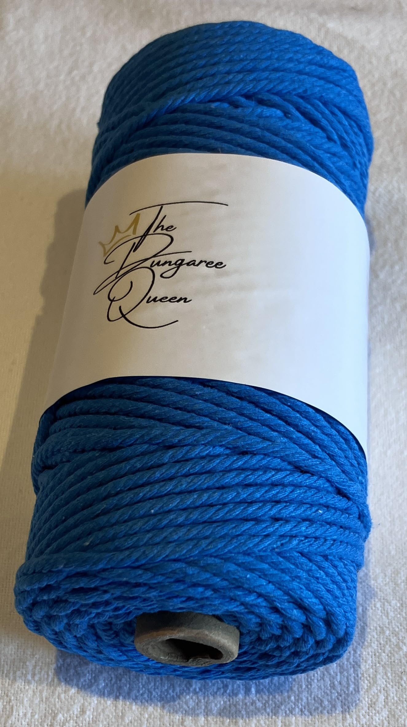 Dungaree Queen 3mm x 100m Macrame Cord, Dream Catchers, Wall Hanging. 100% cotton, soft, strong and durable. The cord is available in a variety of colours. (Blue)