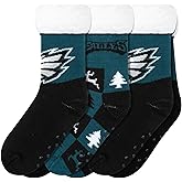 FOCO Women's NFL Team Logo Fan Footy 3-Pack Slipper Socks