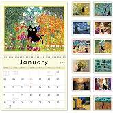 GuassLee Cat Wall Calendar 2027-2028, Vertical 2027 Wall Calendar | 18-Months Hanging Art Calendar Jan. 2027 to Jun. 2028, 14" x 23" Monthly Planner with Thick Paper for Office School Home