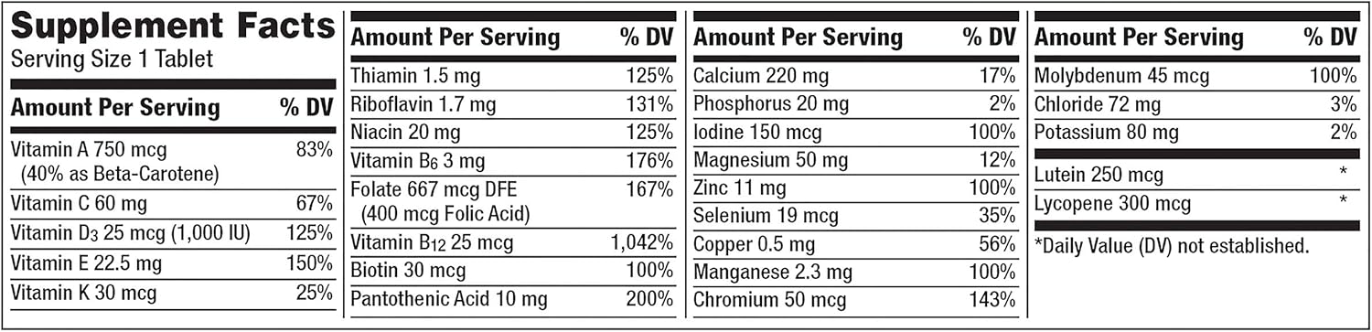Centrum Silver Multivitamin for Adults 50 Plus, Multivitamin/Multimineral Supplement with Vitamin D3, B Vitamins, Calcium and Antioxidants - 220 Count: Health & Personal Care
