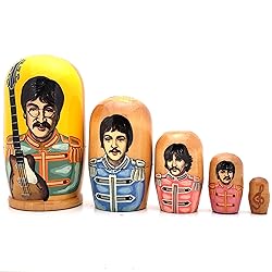 Beatles Sergeant Pepper Russian Nesting Handcrafted
