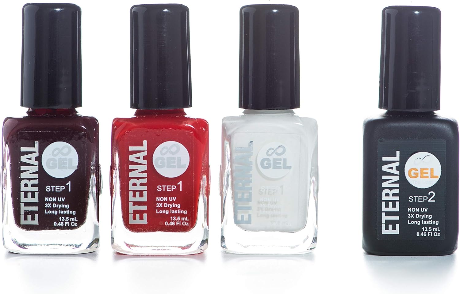 Eternal Gel Nail Polish Set Collection of 3 Long Lasting