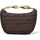 CTTOVIS Mini Straw Clutch Purses for Women Designer Evening Handbag Woven Summer Crossbody purse Trendy Shoulder Bag