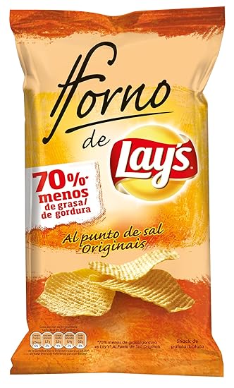 Lays - Al Horno - Patata Horneada con Sal - 150 g - [pack de 3 ...