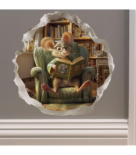 Laundry Mouse Wall Sticker - Peel & Stick Cottagecore Decal For Laundry Room (4.4" X 4.5") - View #13