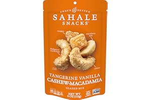 Sahale Snacks Tangerine Vanilla Cashew Macadamia Glazed Mix, 4 Ounces
