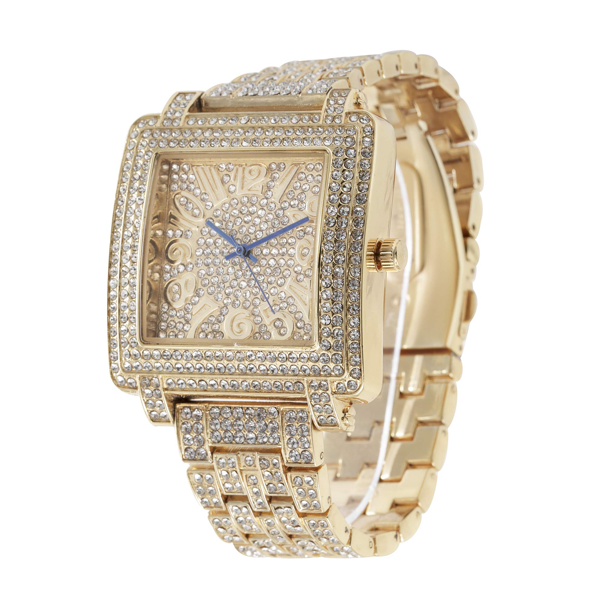 Charles Raymond Variety of Bling-ed Out Trendy Mens Hip Hop Watches - 2023 Blast, Gold - ST10246, Hip hop