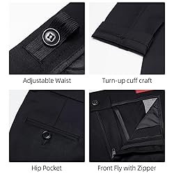 Marvelous World Boys Suits Set Slim Fit Black Size