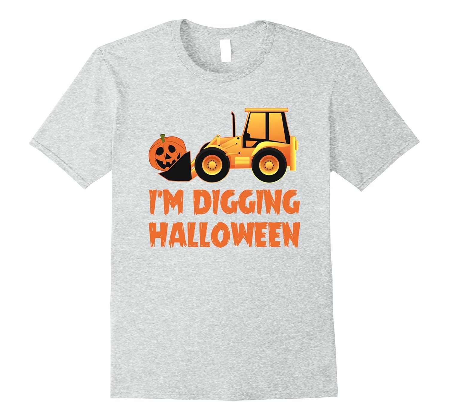 I'm Digging Halloween T-Shirt - Cute Shirt Tractor Pumpkin-ANZ