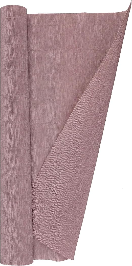 Crepe Paper Roll, Heavy Italian 180 g, 13.3 sqft, Light Gray Brown