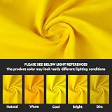 Encasa XO 56x91 in Cotton Canvas Dining Tablecloth Sunbeam Yellow view 8