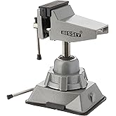 BESSEY BV-VB Vacuum Base Vise, Silver