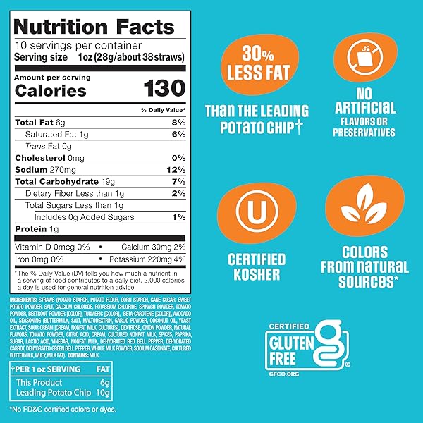 SENSIBLE PORTIONS GARDEN VEGGIE STRAWS, RANCH, FAMILY SIZE, 10 OZ