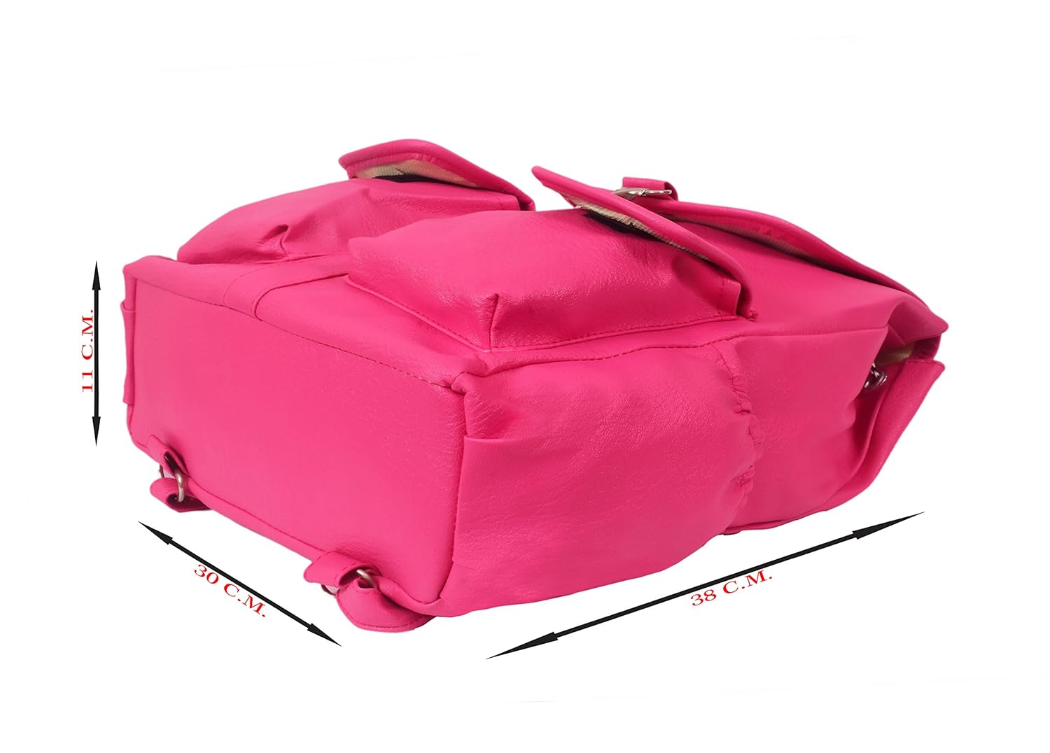 beets collection student shoulder backpack for women & girls bag (pink)