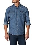 Iconic Denim Regular Fit Snap Shirt