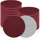 5 Inch Hook and Loop Scuff Discs, 10Pcs 320-400 Grit Scouring Pads | Non-Woven Nylon Flocking, Heavy Scrub &amp; Fine Finishing, Kitchen, Bathroom, Fits Random Orbital Sanders, Electric Drills