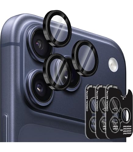 Case-Mate Kameralinsenschutz Für IPhone 16 Pro Max/Pro – Mit Alu-Funkelringen, Kratzfest, Hüllenfreundlich