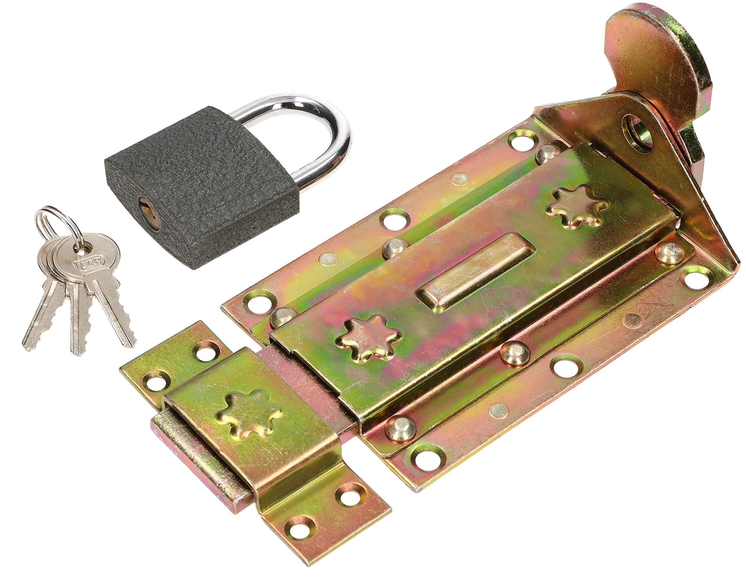 KOTARBAU 5907465951272 Lock Latch, Yellow, 180 mm