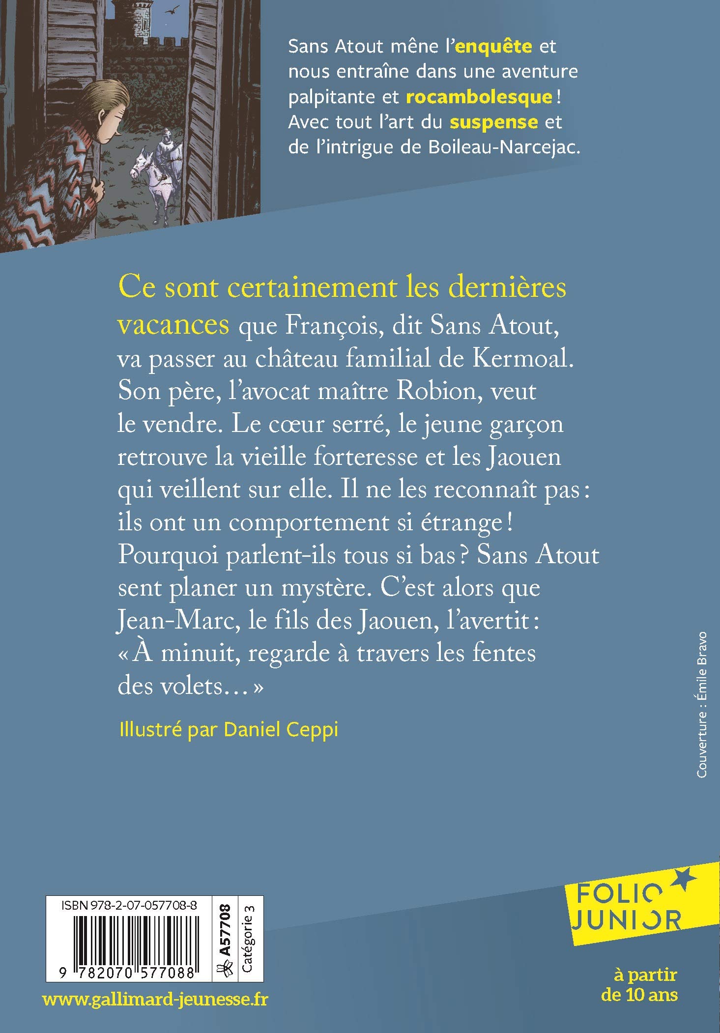 Amazon.fr - Sans Atout - 1. Sans Atout Et Le Cheval Fantôme - Folio Junior  - A Partir De 10 Ans - Boileau-Narcejac, Ceppi,Daniel - Livres